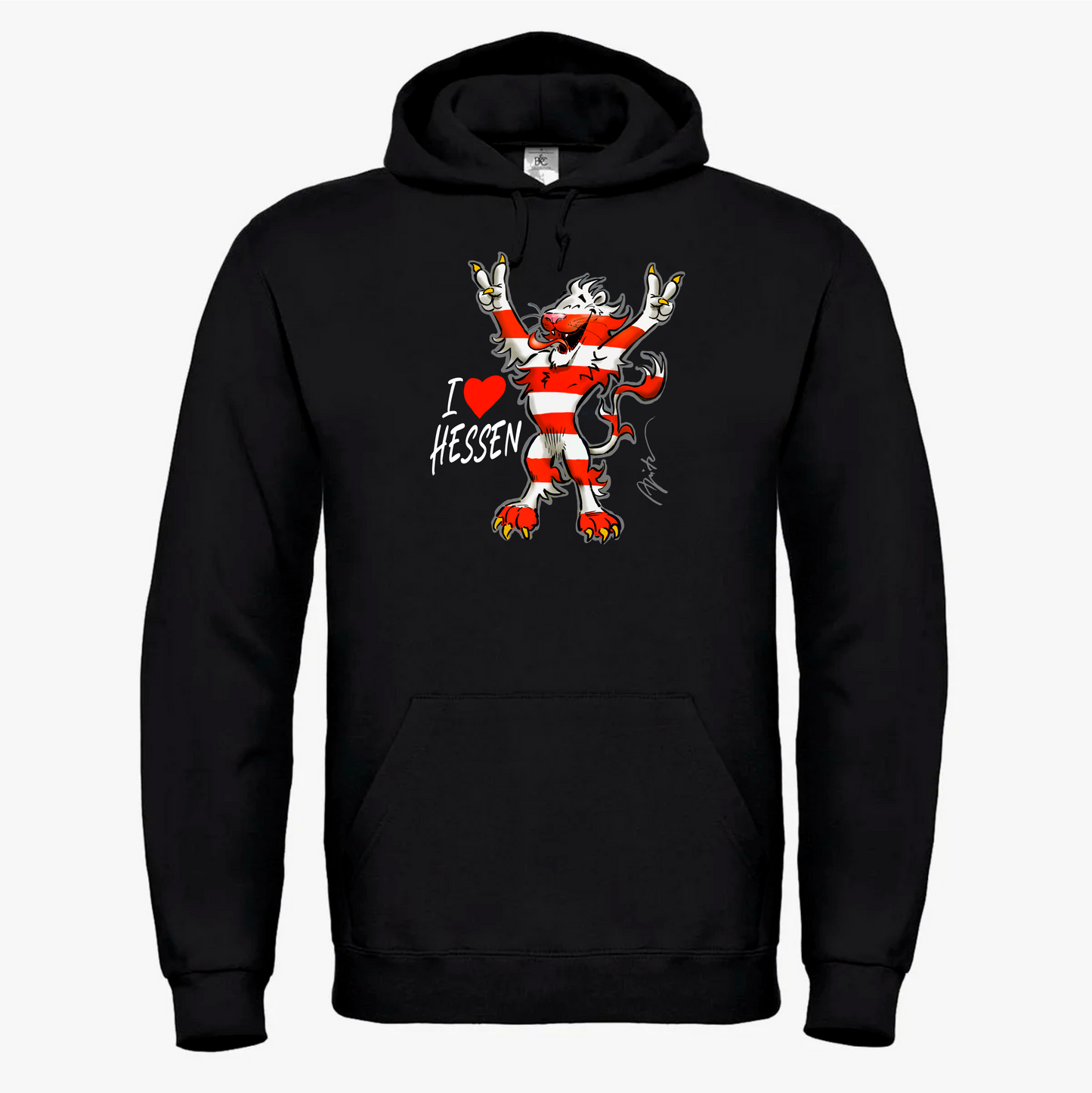 80 Jahre Hessen - Apitz "I love Hessen"- Hoodie