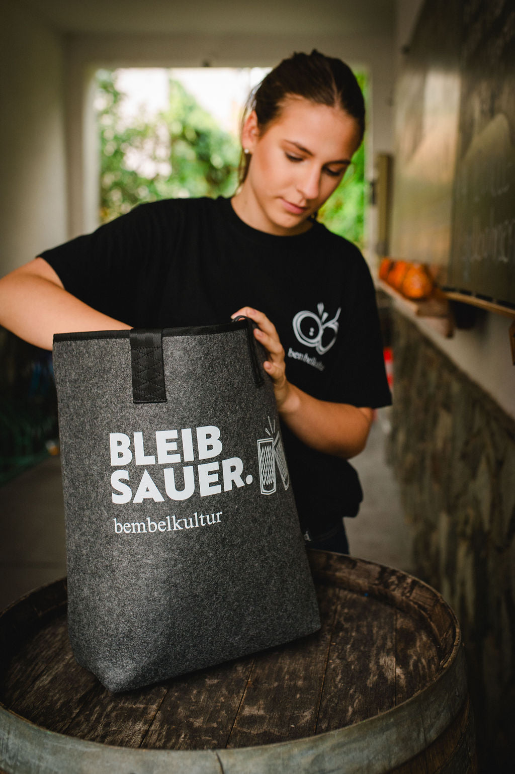 Shopper "Bleib sauer"